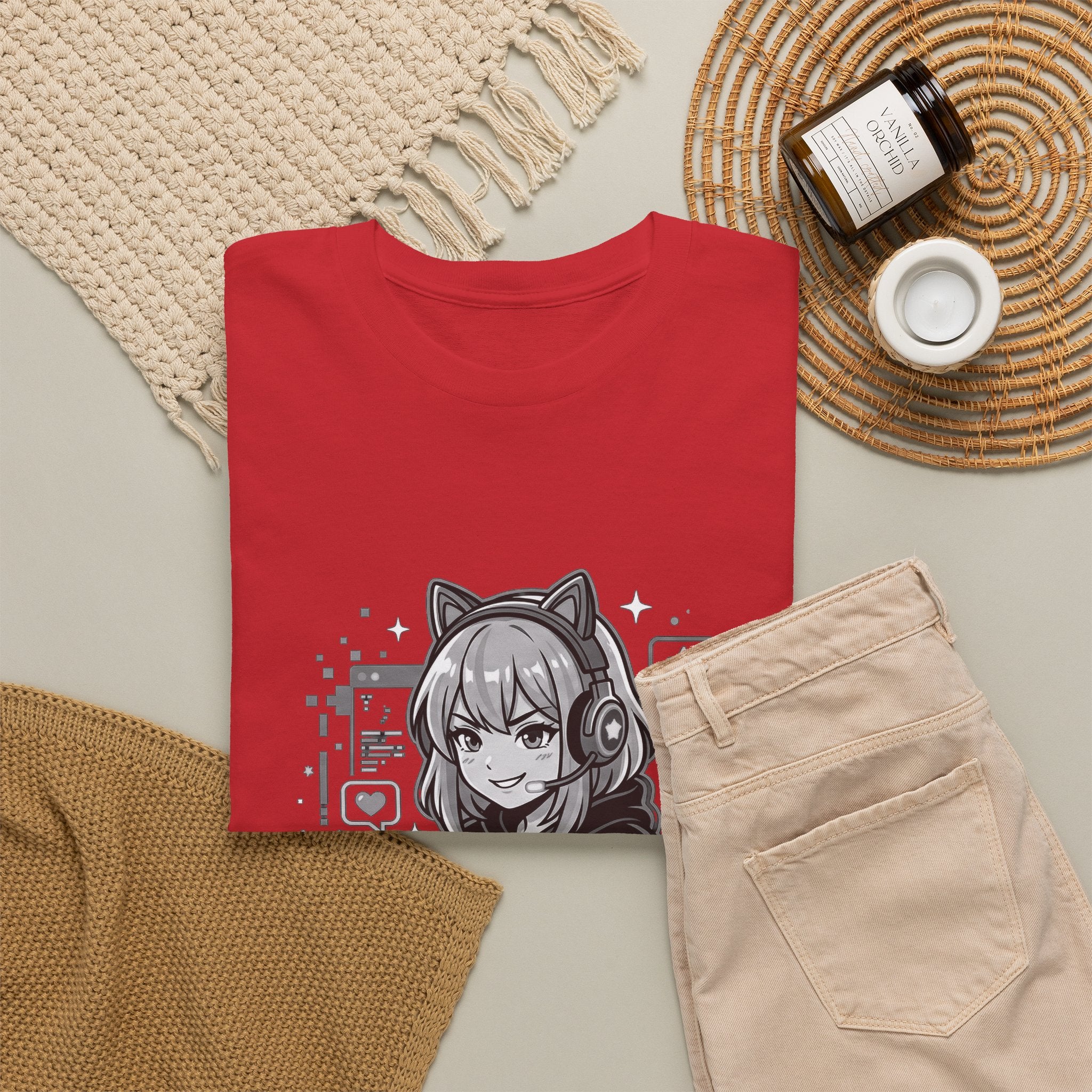 Gamer Girl Tee — 'Gamer Girl Leveling Up' Cute Anime Controller T‑Shirt
