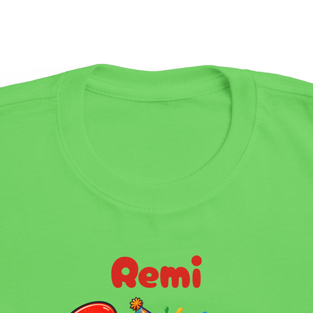 3rd Birthday Toddler Shirt – Remi 3 Rex Dinosaur Tee | Personalized