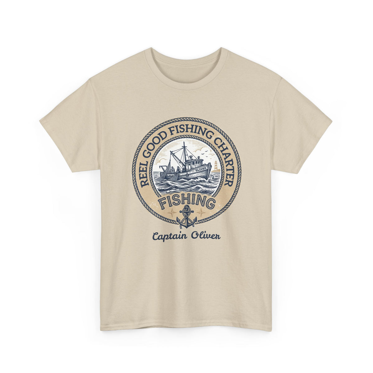 Personalized REEL GOOD Fishing Charter T-Shirt – Custom Boat Name & Captain Name Tee | Custom Fishing Gift for Anglers