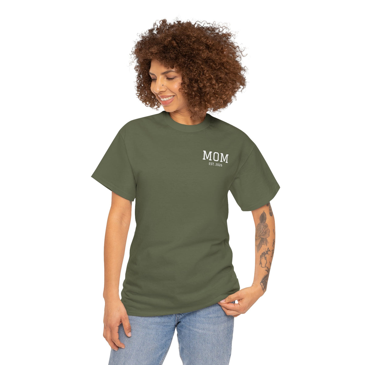 Mom Logo T-Shirt — Personalized Name Graphic Tee