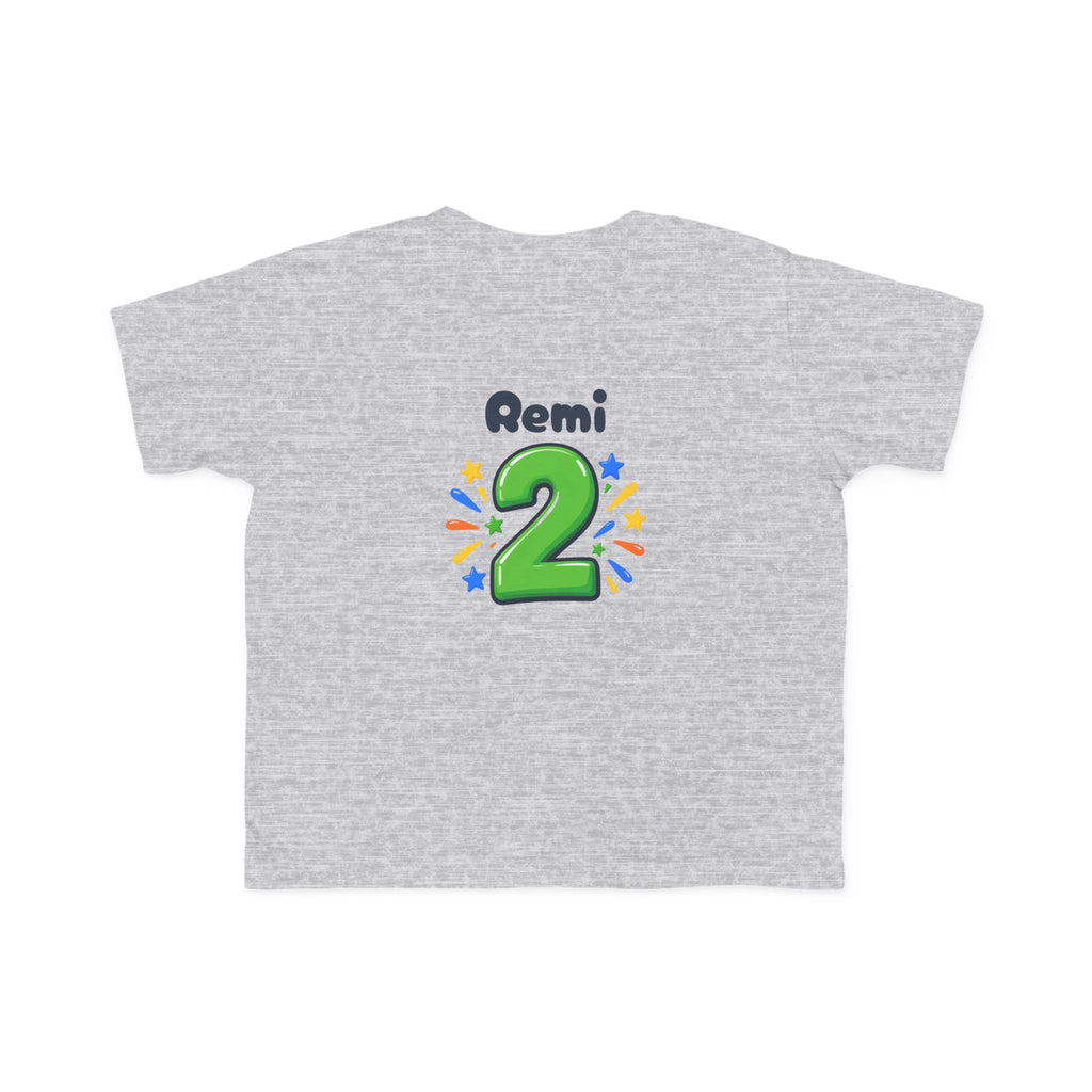 2nd Birthday Toddler Shirt – TWO LEGIT Dino Tee | Personalized