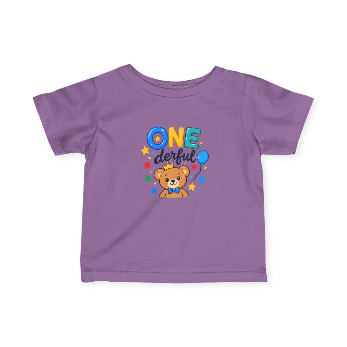 1st Birthday Infant Shirt – ONE-derful Bear Tee | Custom Name