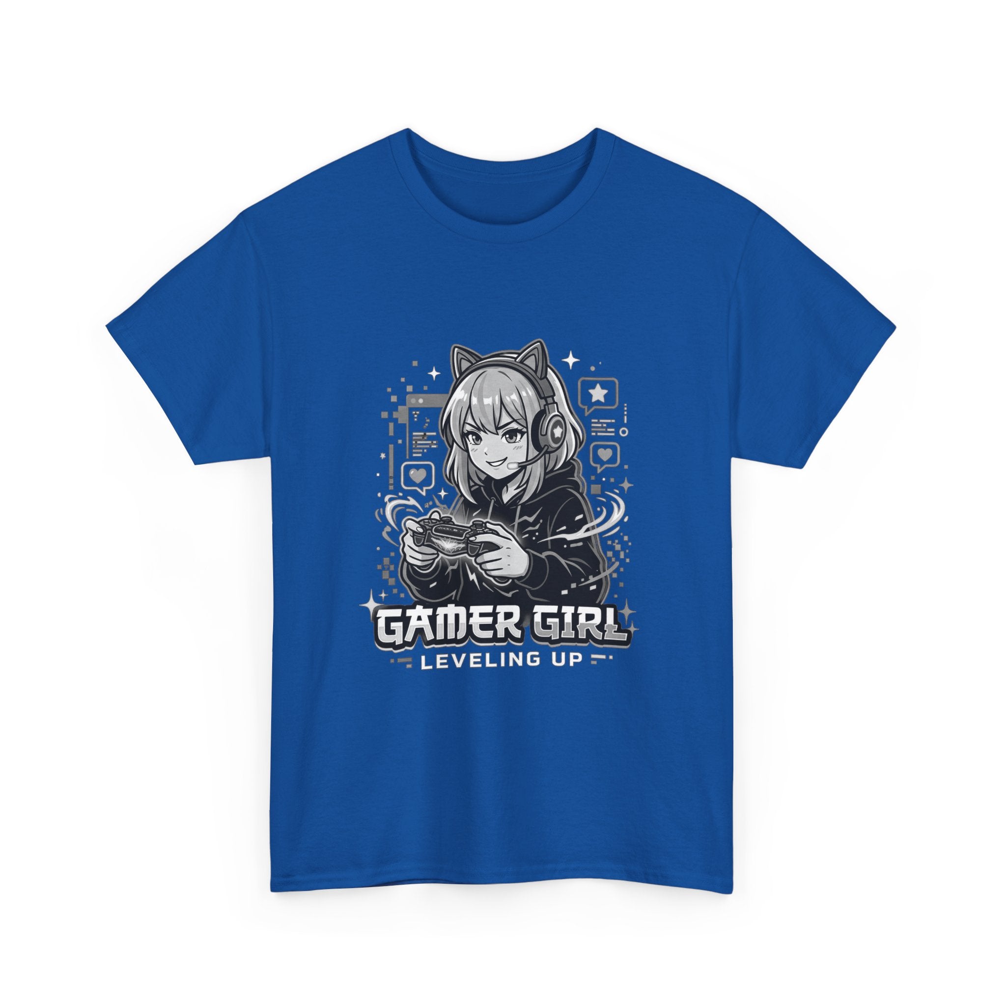 Gamer Girl Tee — 'Gamer Girl Leveling Up' Cute Anime Controller T‑Shirt