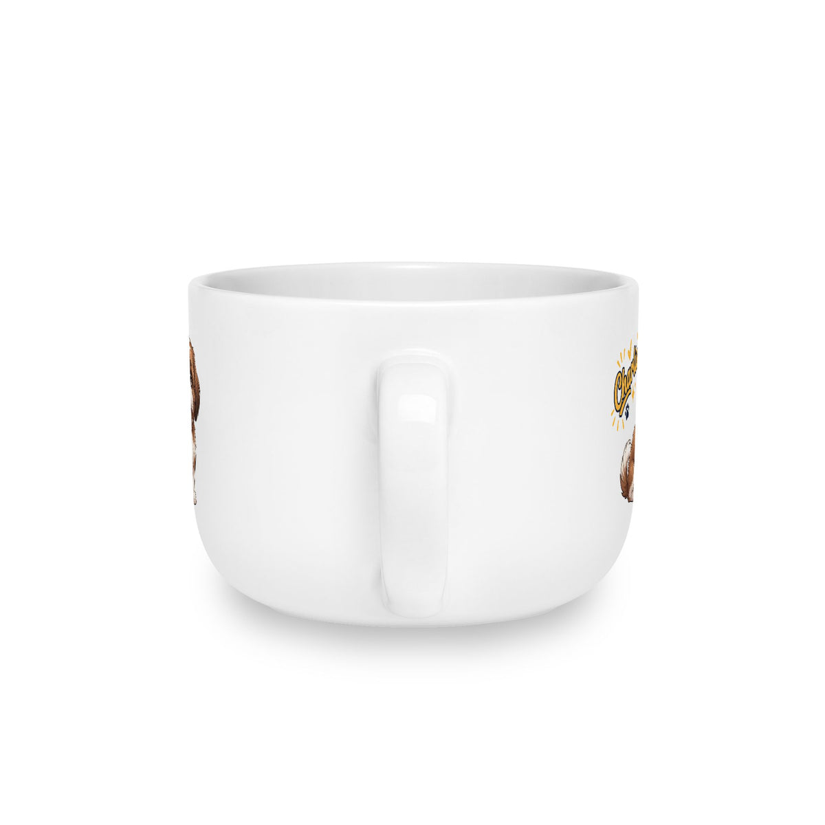 Personalized Pet Mug - Custom Dog & Cat Illustration | 25oz Ceramic Latte Cup (1 or 2 pets)