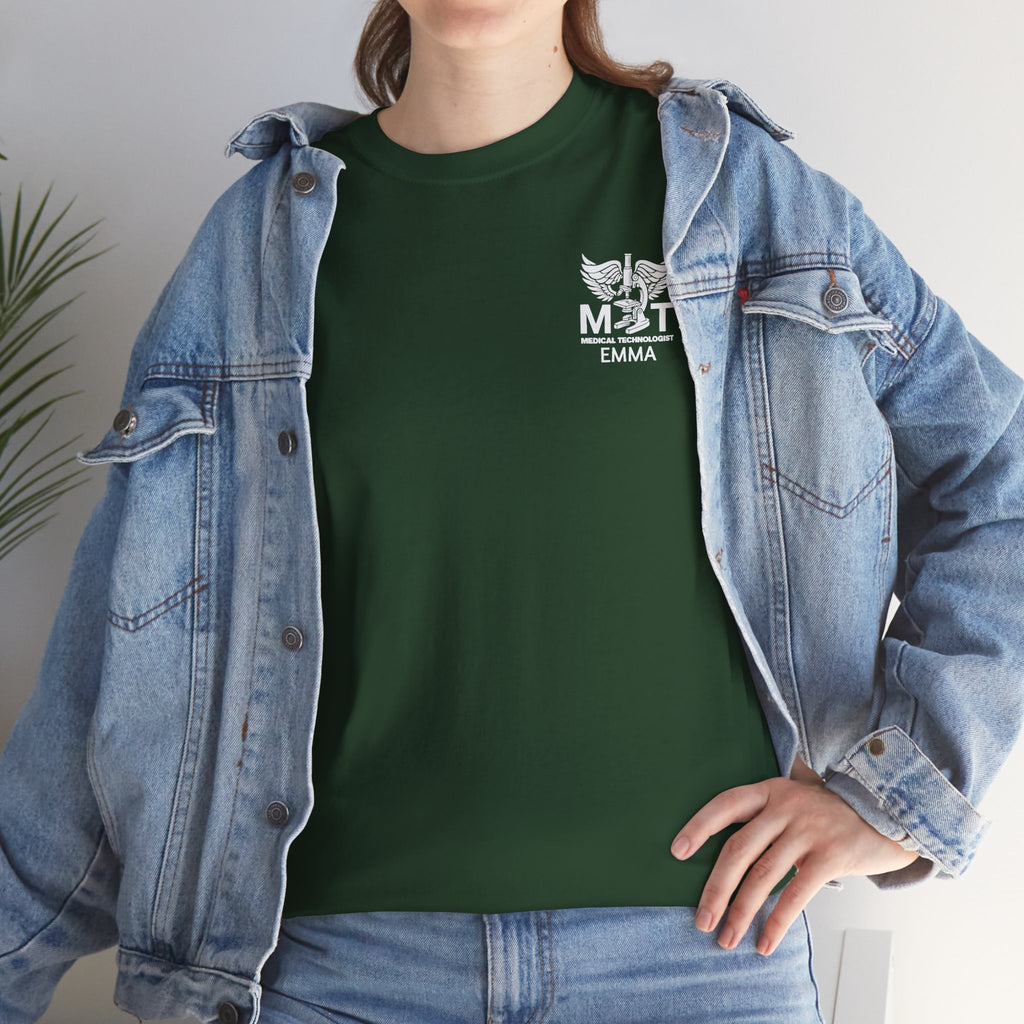 Medical Technologist Logo T‑Shirt — Personalized Name Graphic Tee