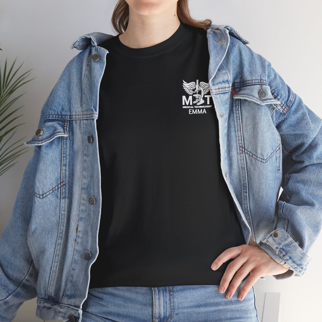 Medical Technologist Logo T‑Shirt — Personalized Name Graphic Tee