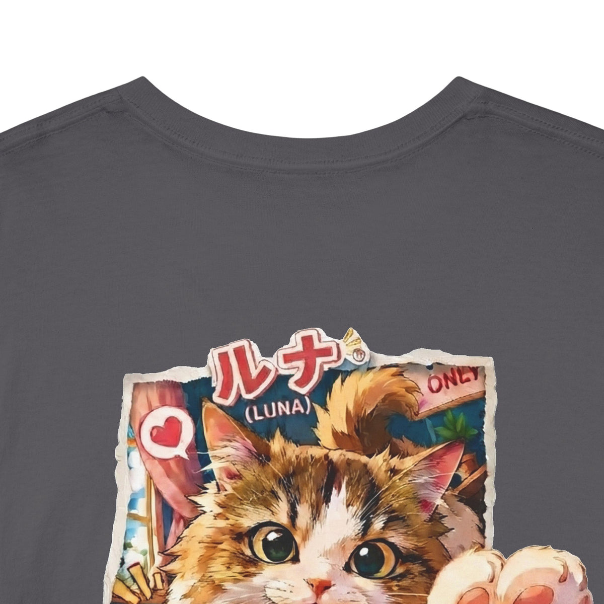 Luna Munchkin Cat T-Shirt – Retro Anime Cat Tee | Cute Cat Lover Gift