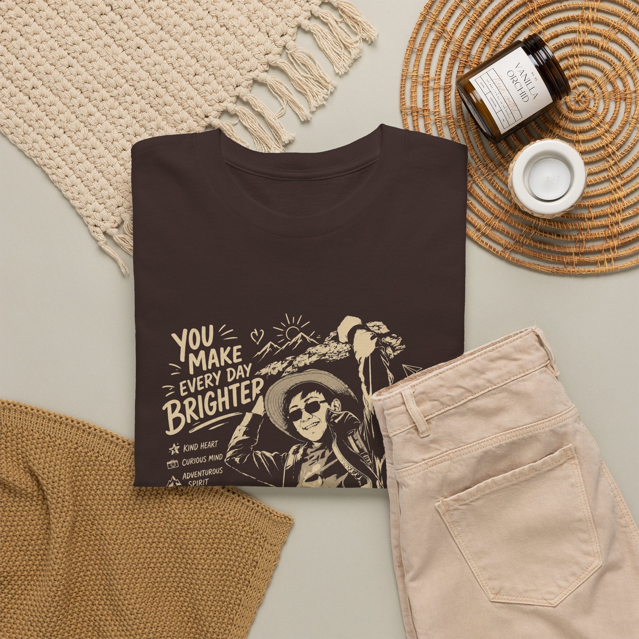 Vintage Cowboy Tee — "You Make Every Day Brighter / Proud of You" Inspirational Western T‑Shirt
