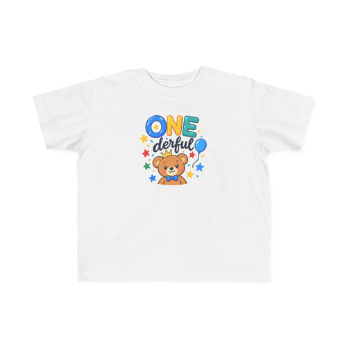 1st Birthday Toddler Shirt – ONE-derful Bear Tee | Personalized