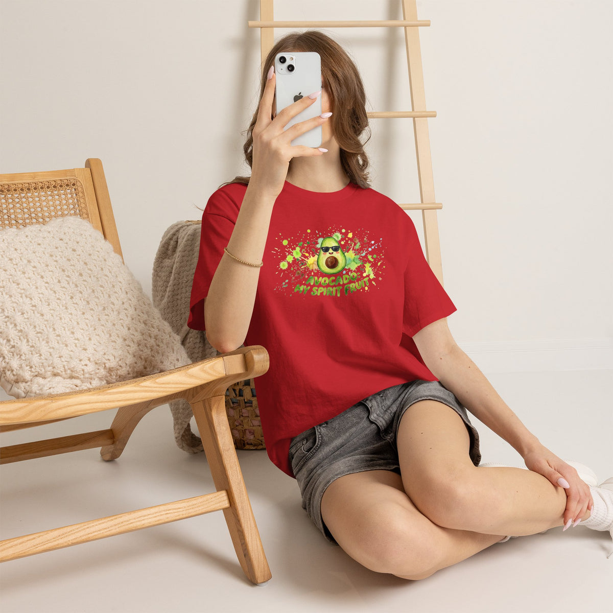 Avocado My Spirit Fruit T-Shirt — Funny Avocado Graphic Tee for Avocado Lovers