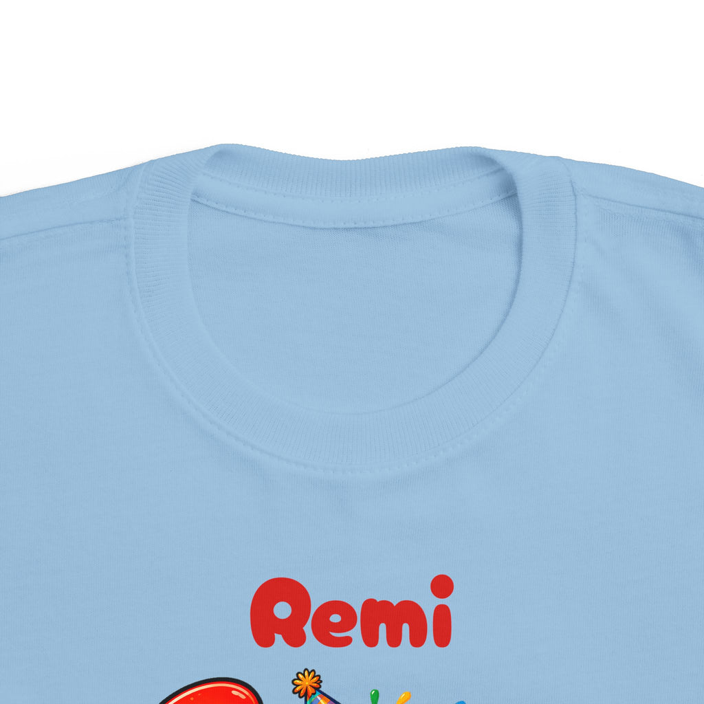 3rd Birthday Toddler Shirt – Remi 3 Rex Dinosaur Tee | Personalized