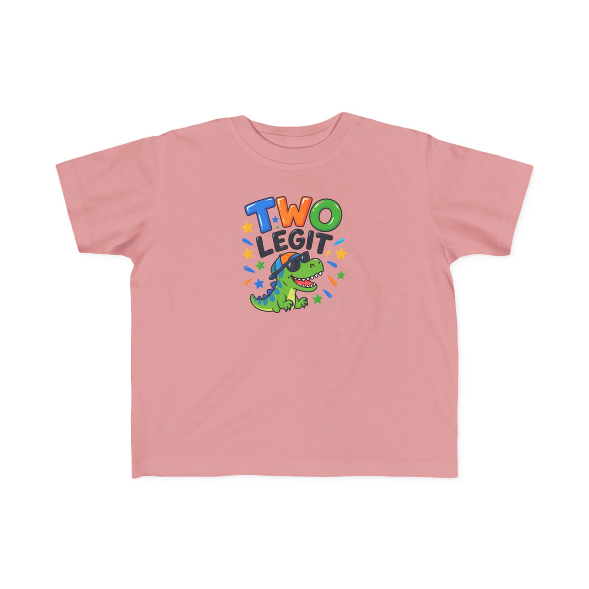 2nd Birthday Toddler Shirt – TWO LEGIT Dino Tee | Personalized