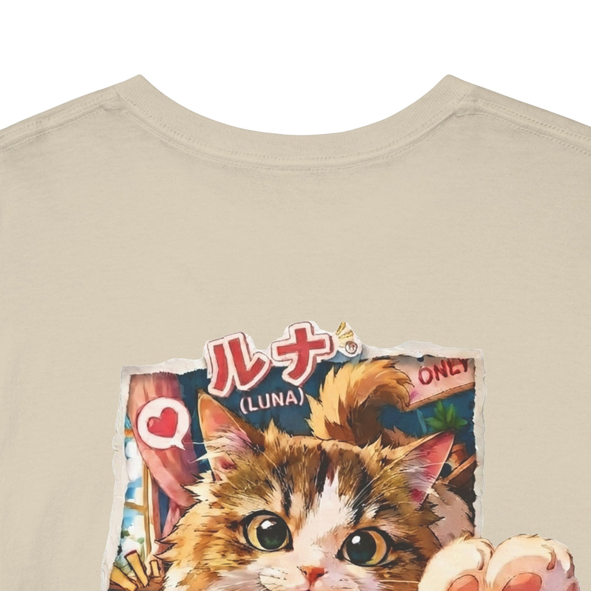 Luna Munchkin Cat T-Shirt – Retro Anime Cat Tee | Cute Cat Lover Gift
