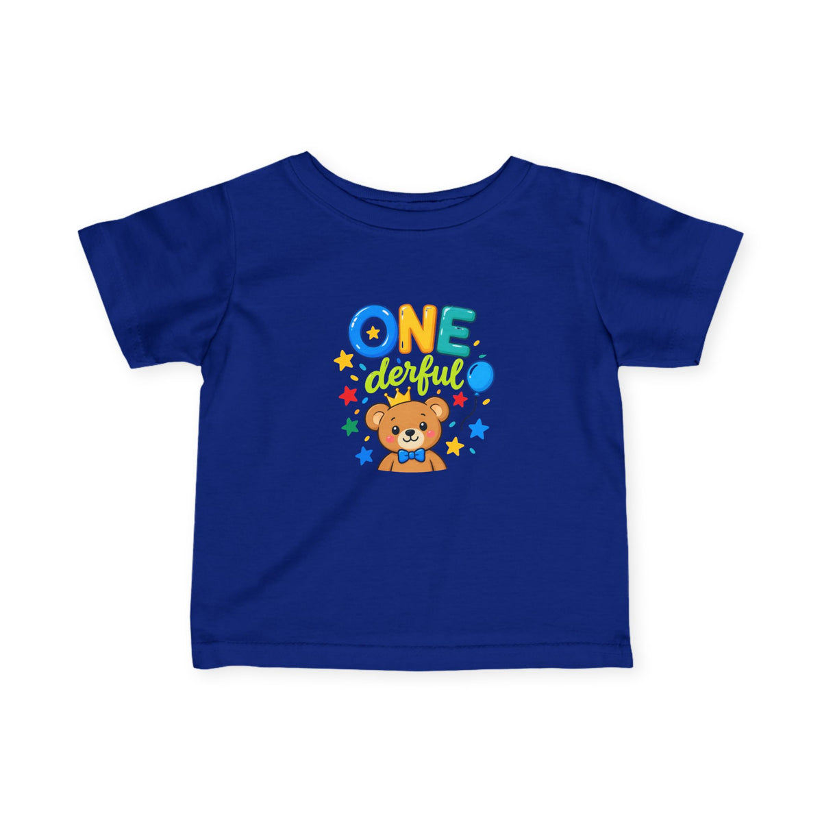 1st Birthday Infant Shirt – ONE-derful Bear Tee | Custom Name