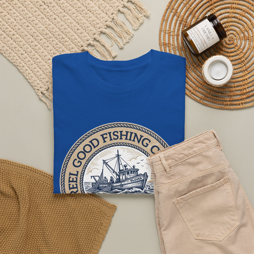 Personalized REEL GOOD Fishing Charter T-Shirt – Custom Boat Name & Captain Name Tee | Custom Fishing Gift for Anglers