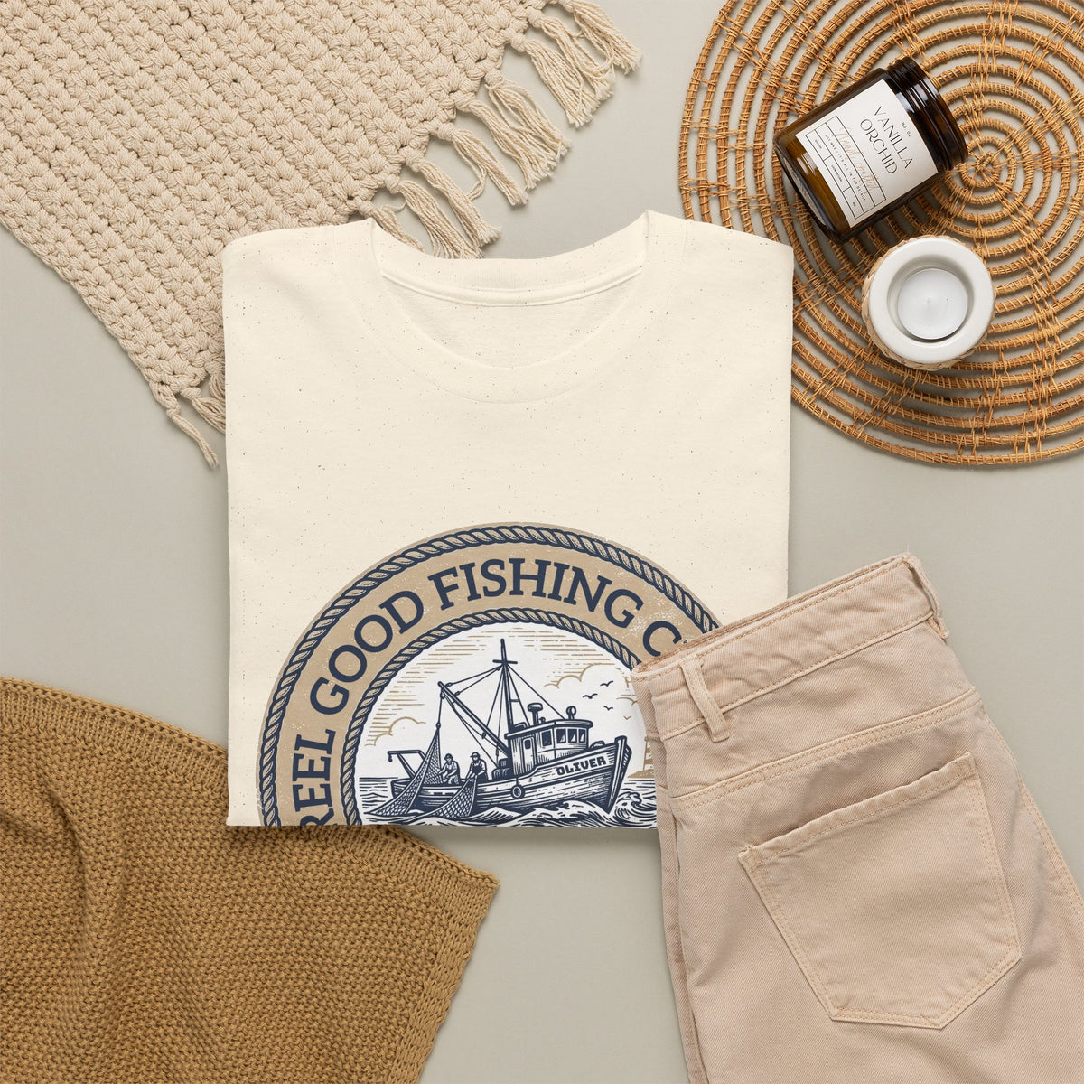 Personalized REEL GOOD Fishing Charter T-Shirt – Custom Boat Name & Captain Name Tee | Custom Fishing Gift for Anglers