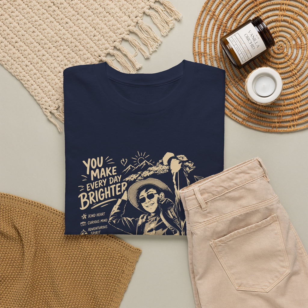 Vintage Cowboy Tee — "You Make Every Day Brighter / Proud of You" Inspirational Western T‑Shirt