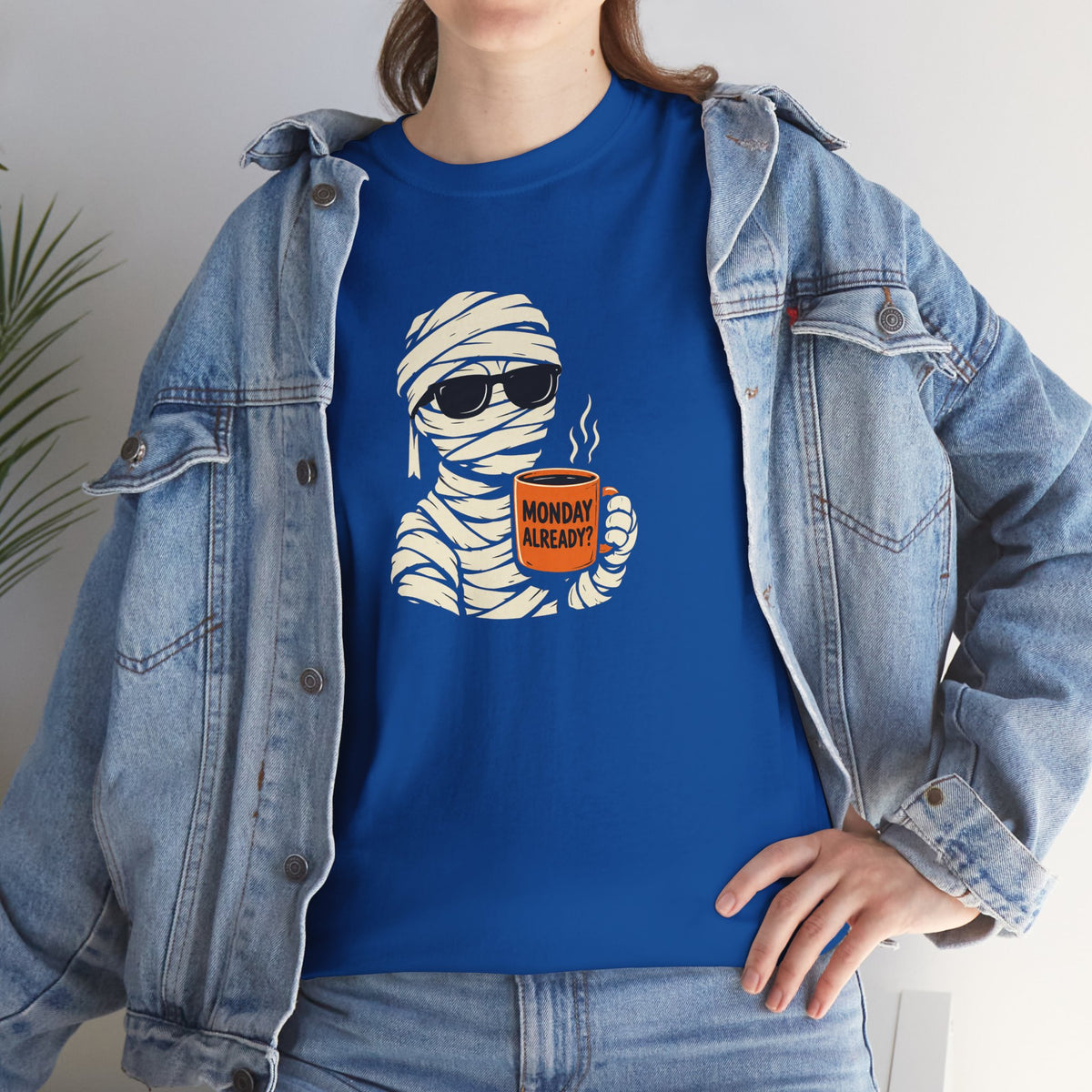 Mummy Halloween T-Shirt – Monday Already Coffee Tee | Funny Spooky Shirt