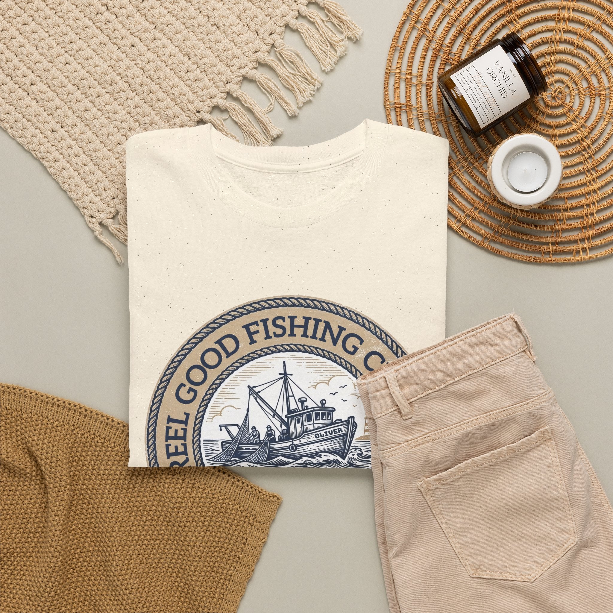 Personalized REEL GOOD Fishing Charter T-Shirt – Custom Boat Name & Captain Name Tee | Custom Fishing Gift for Anglers