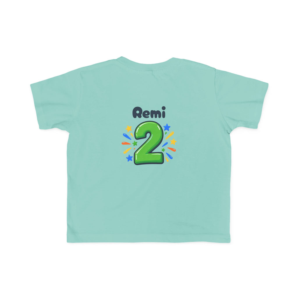2nd Birthday Toddler Shirt – TWO LEGIT Dino Tee | Personalized