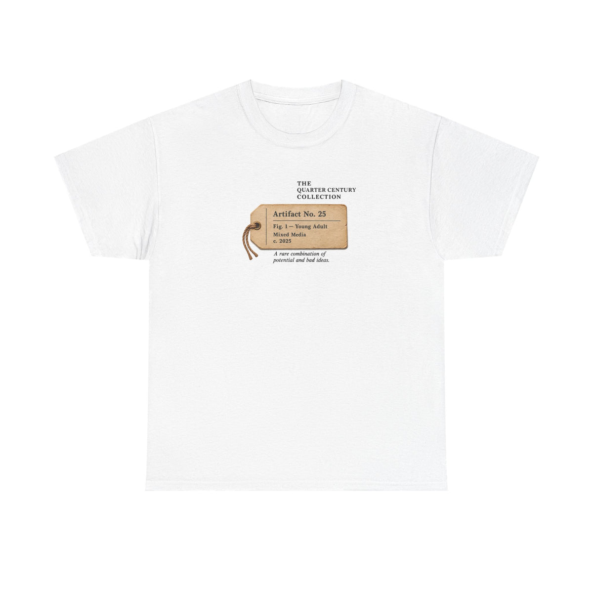 25th Birthday Shirt – Vintage Artifact No. 25 Tee | Birthday Gift