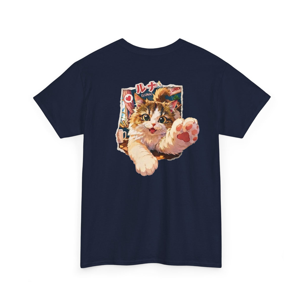 Luna Munchkin Cat T-Shirt – Retro Anime Cat Tee | Cute Cat Lover Gift