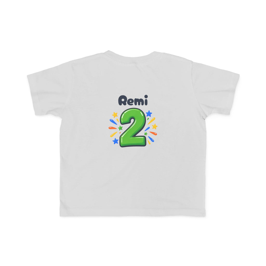 2nd Birthday Toddler Shirt – TWO LEGIT Dino Tee | Personalized
