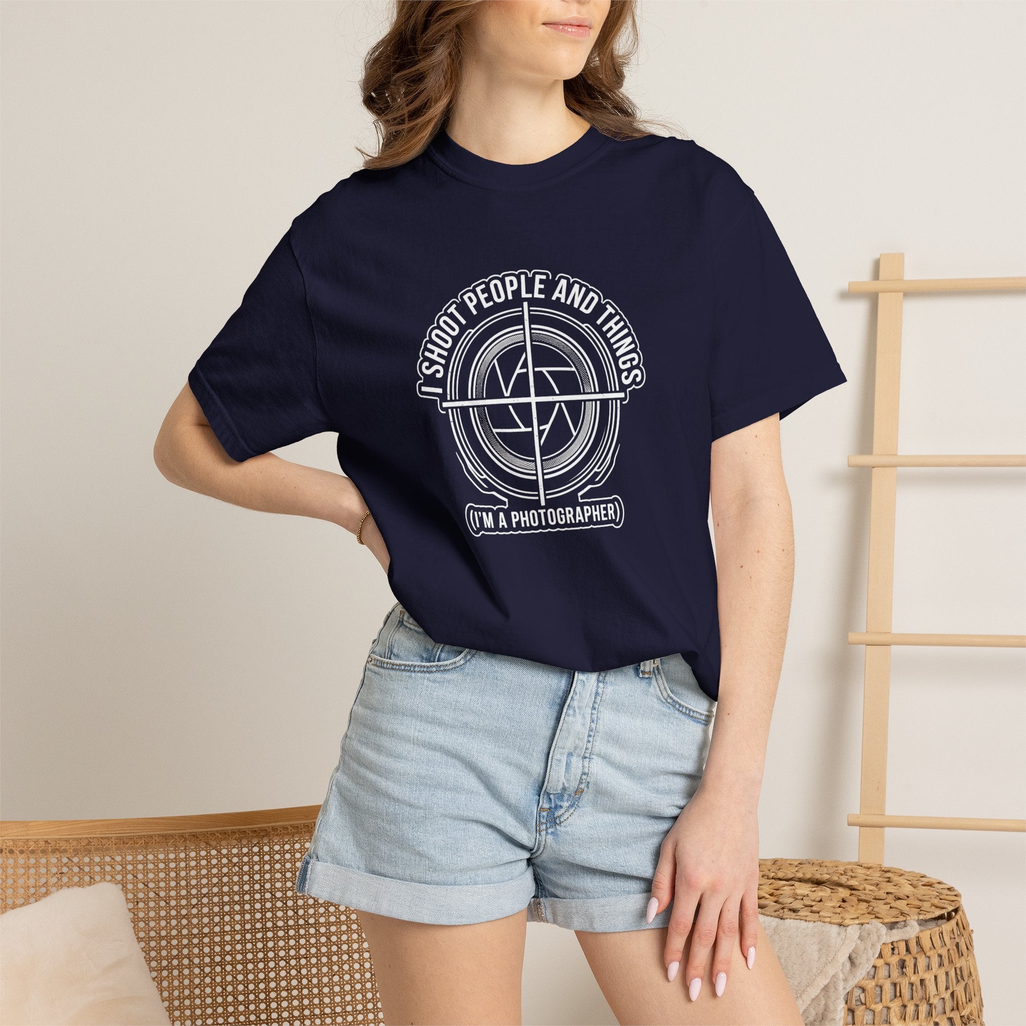 Photographer T-Shirt — “I Shoot People and Things (I’m a Photographer)” Graphic Tee