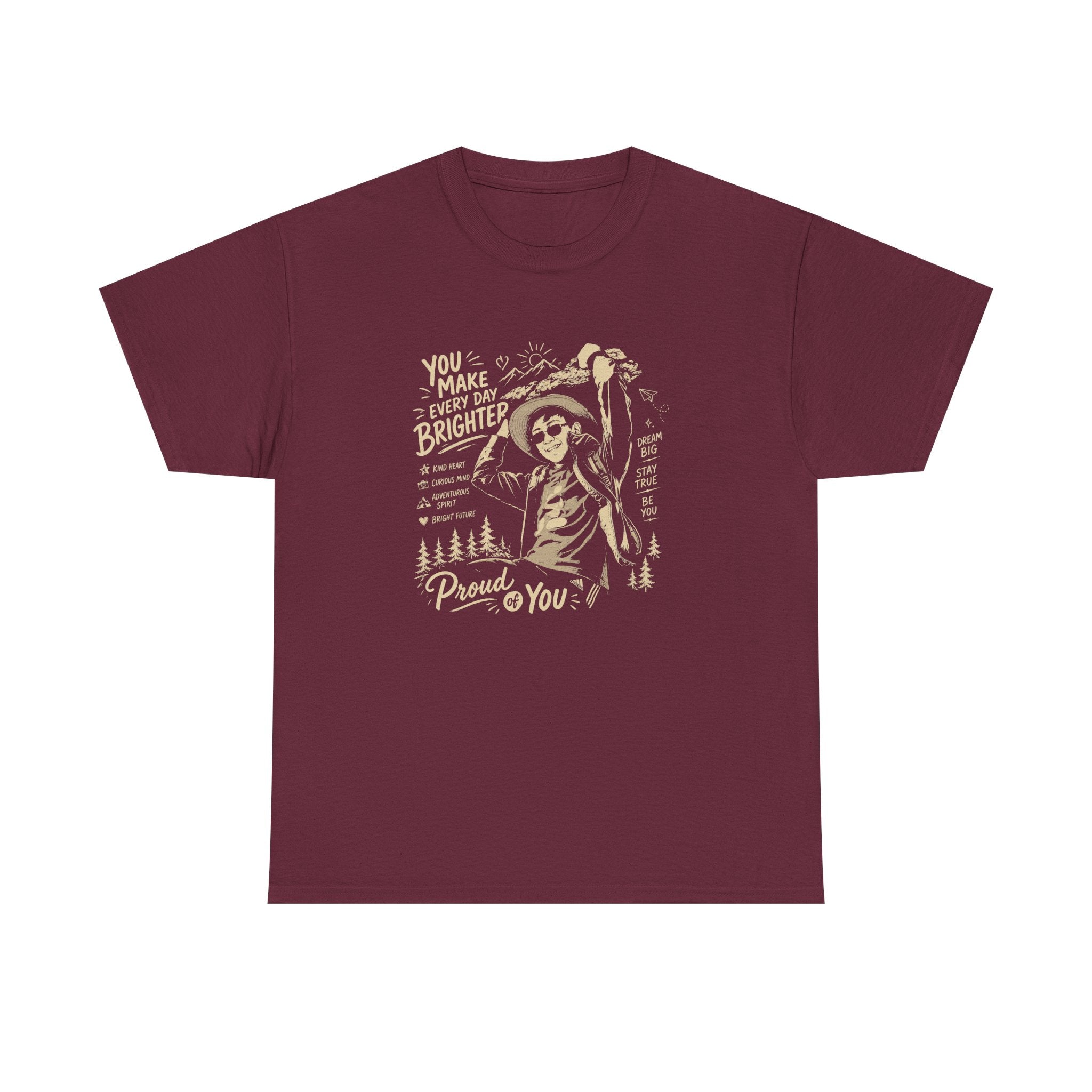 Vintage Cowboy Tee — "You Make Every Day Brighter / Proud of You" Inspirational Western T‑Shirt