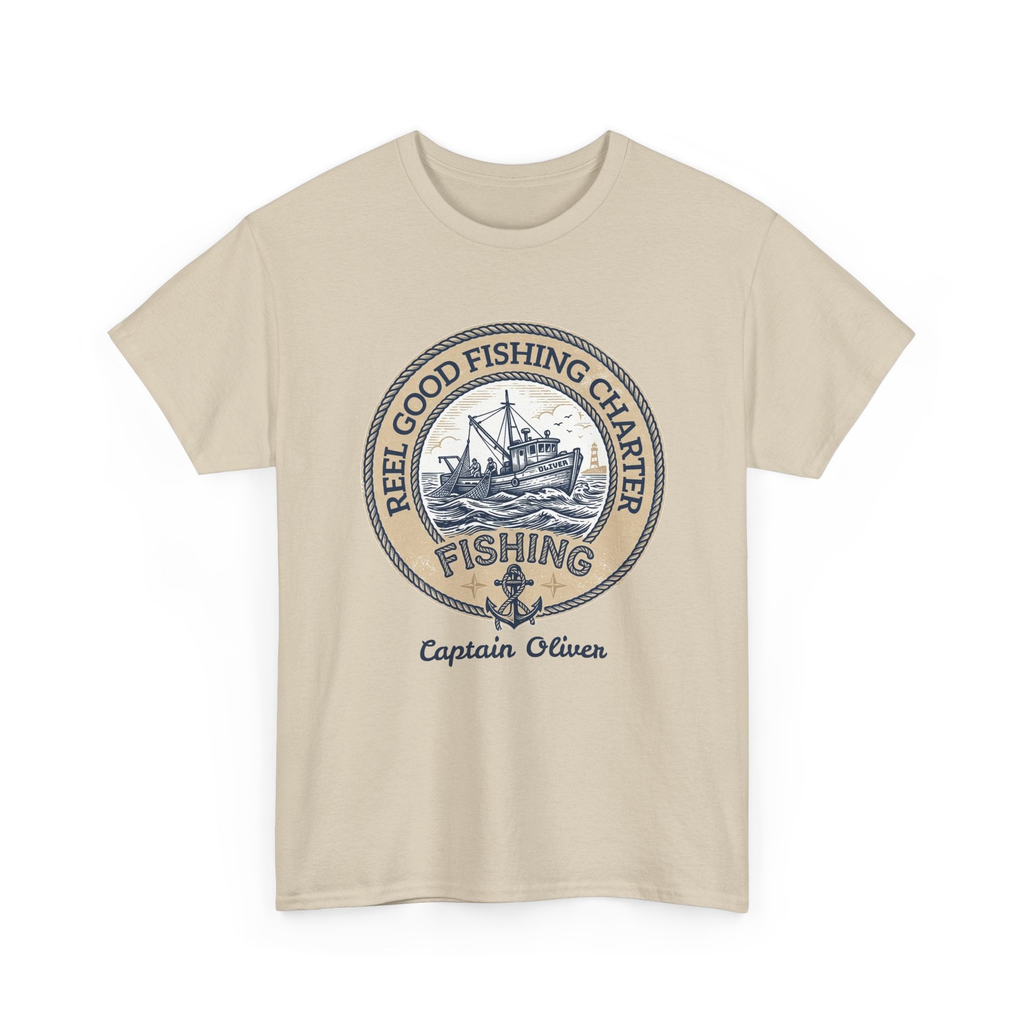 Personalized REEL GOOD Fishing Charter T-Shirt – Custom Boat Name & Captain Name Tee | Custom Fishing Gift for Anglers