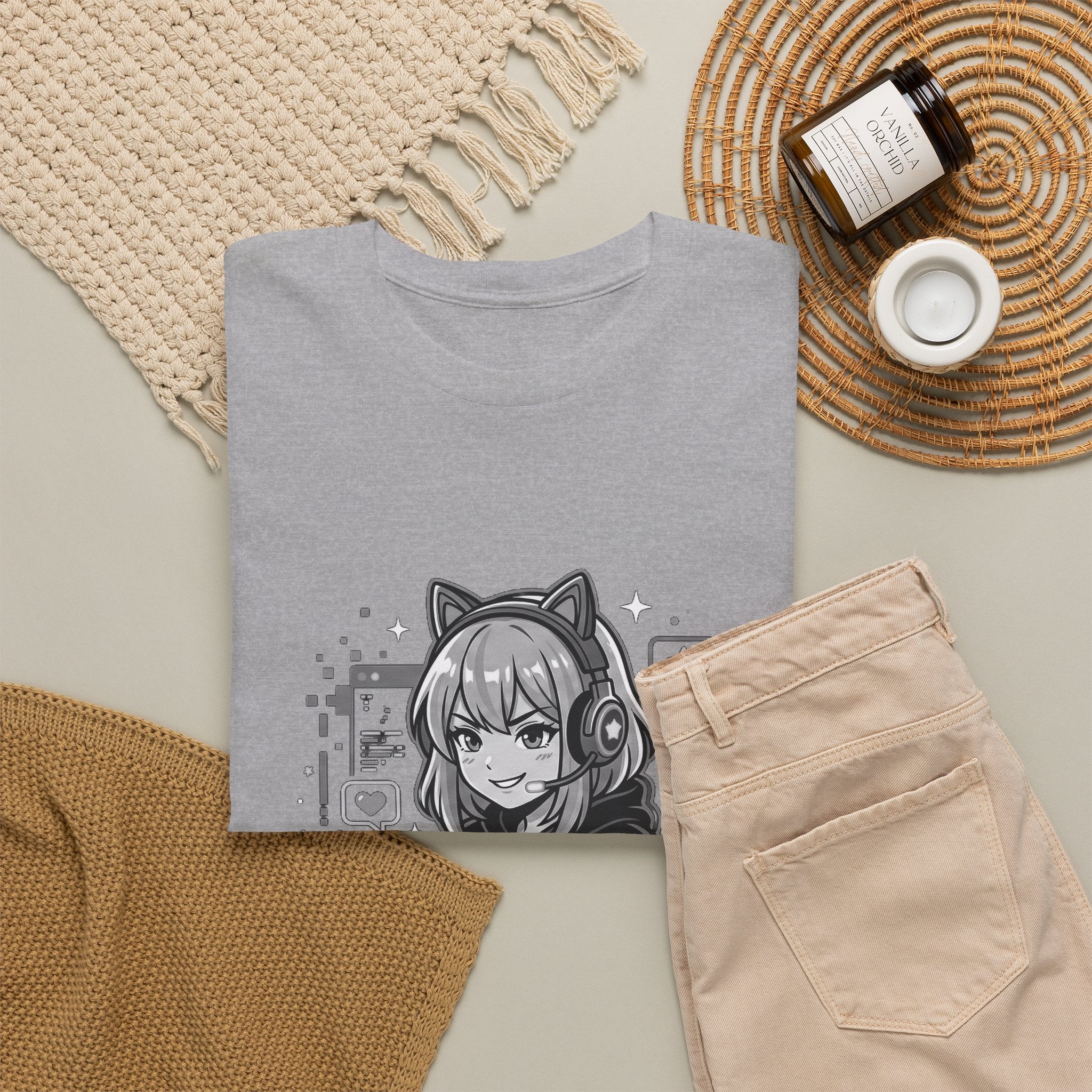 Gamer Girl Tee — 'Gamer Girl Leveling Up' Cute Anime Controller T‑Shirt