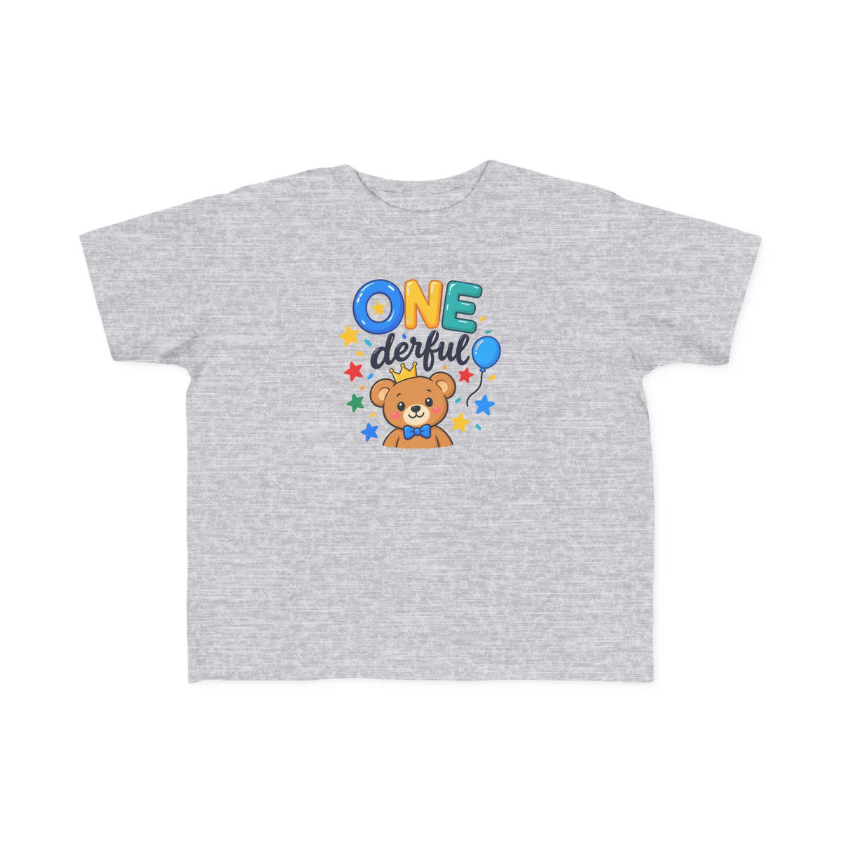 1st Birthday Toddler Shirt – ONE-derful Bear Tee | Personalized