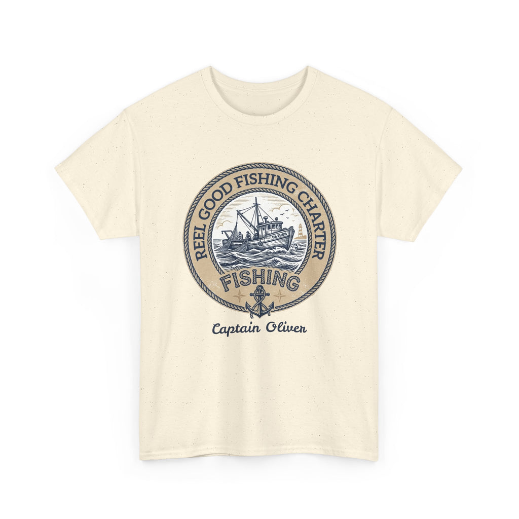 Personalized REEL GOOD Fishing Charter T-Shirt – Custom Boat Name & Captain Name Tee | Custom Fishing Gift for Anglers