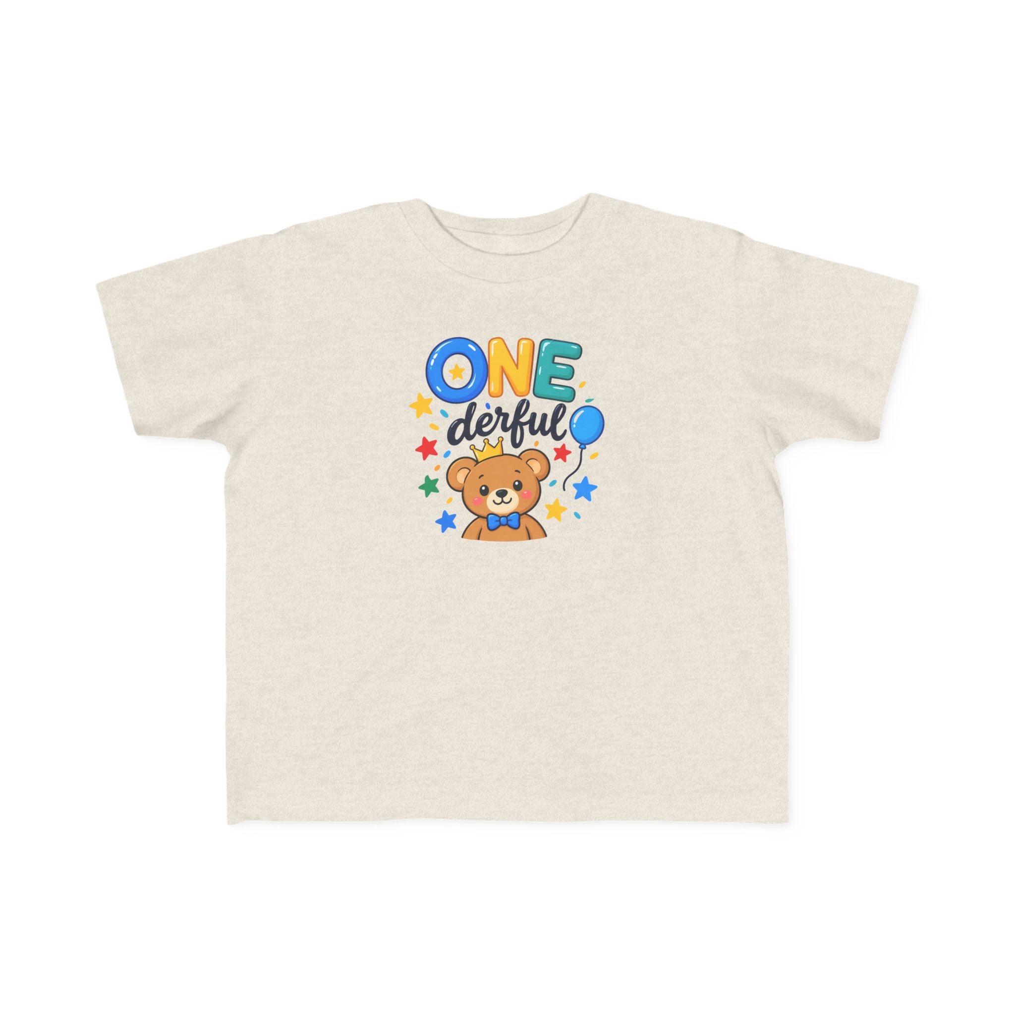 1st Birthday Toddler Shirt – ONE-derful Bear Tee | Personalized