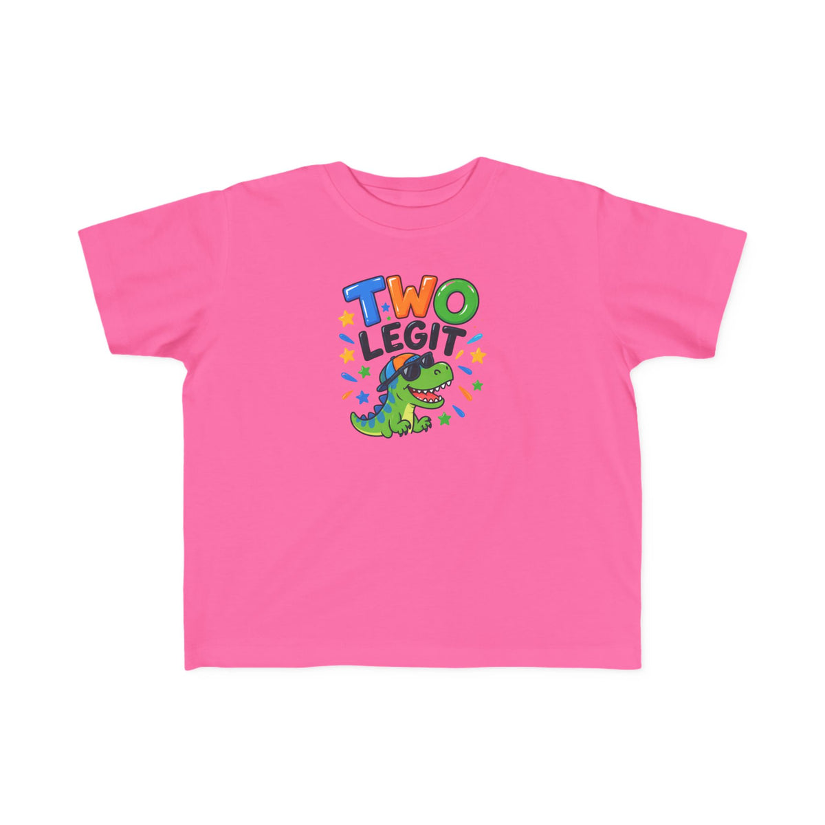 2nd Birthday Toddler Shirt – TWO LEGIT Dino Tee | Personalized