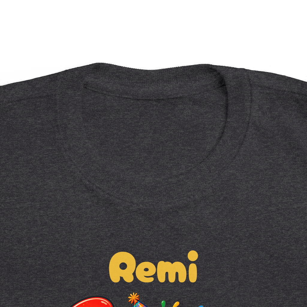 3rd Birthday Toddler Shirt – Remi 3 Rex Dinosaur Tee | Personalized