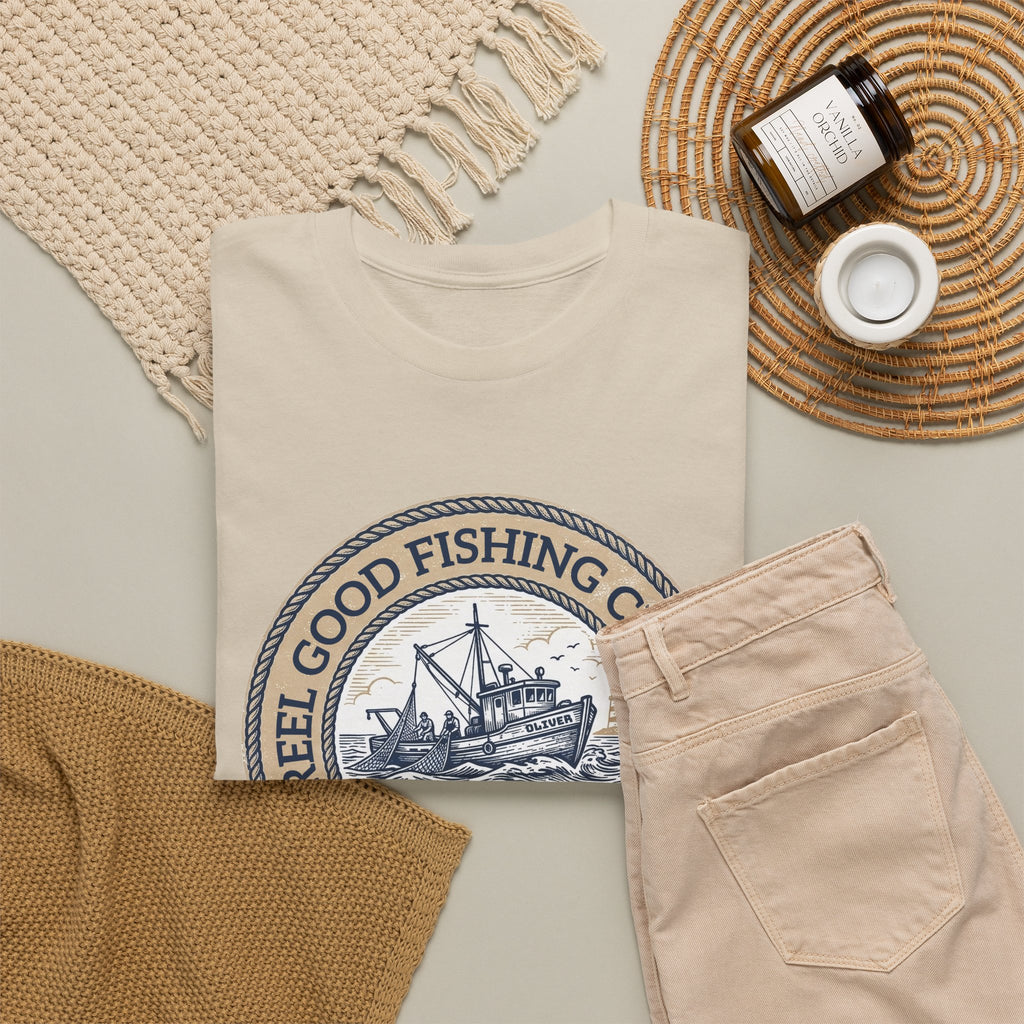 Personalized REEL GOOD Fishing Charter T-Shirt – Custom Boat Name & Captain Name Tee | Custom Fishing Gift for Anglers