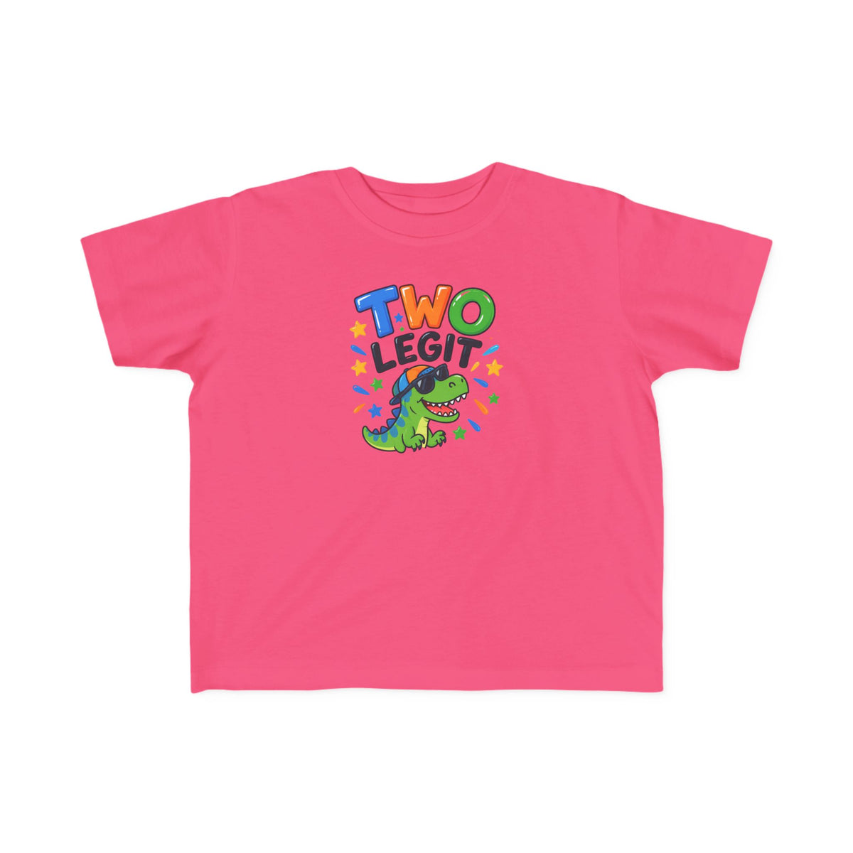 2nd Birthday Toddler Shirt – TWO LEGIT Dino Tee | Personalized