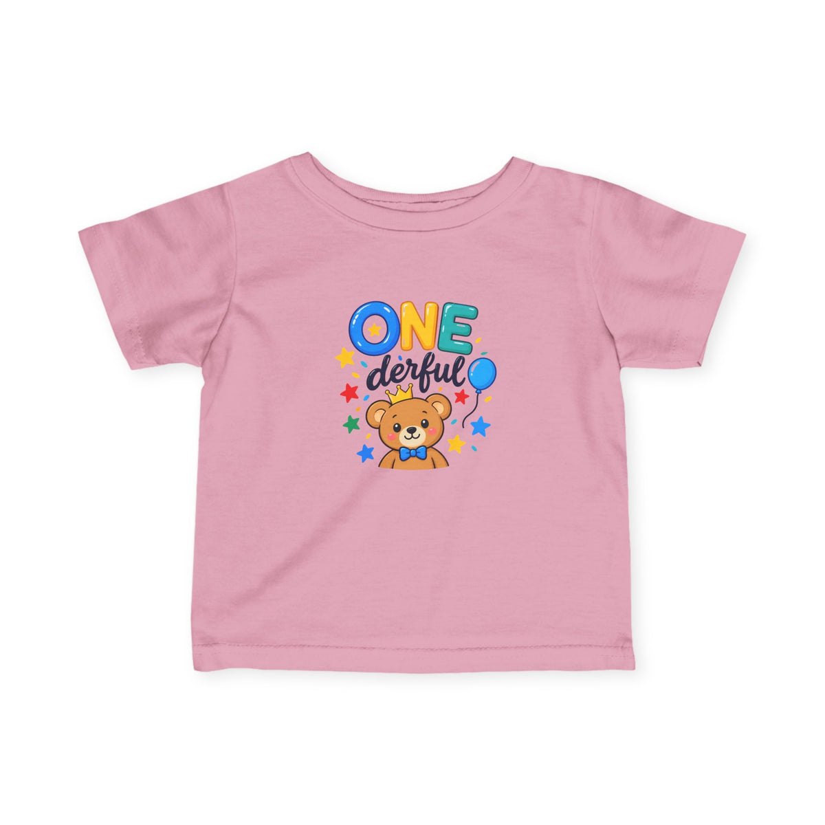 1st Birthday Infant Shirt – ONE-derful Bear Tee | Custom Name