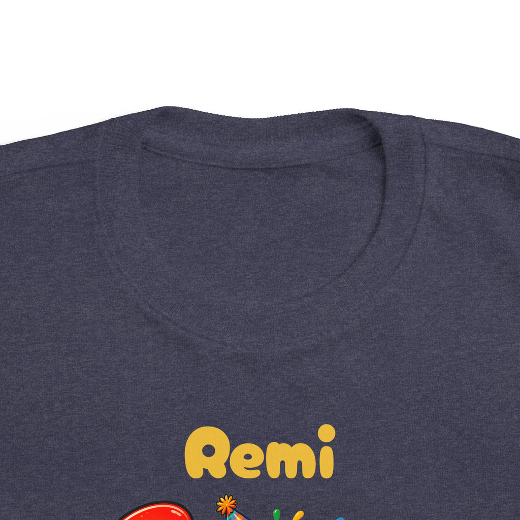 3rd Birthday Toddler Shirt – Remi 3 Rex Dinosaur Tee | Personalized