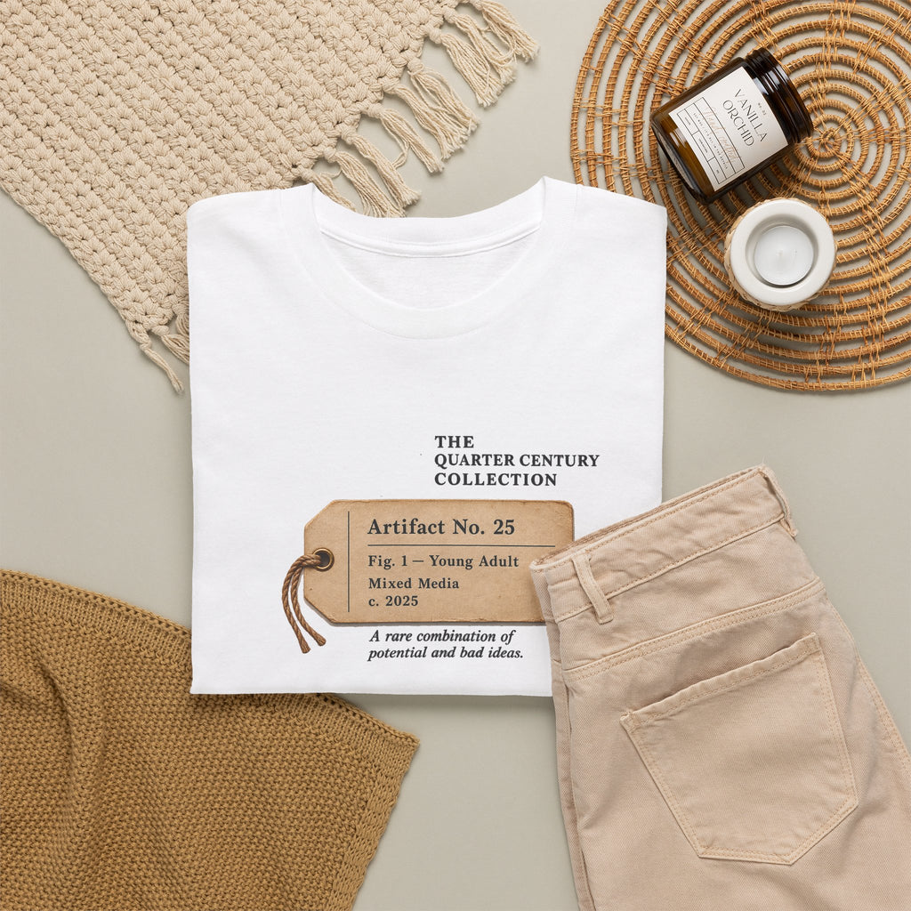 25th Birthday Shirt – Vintage Artifact No. 25 Tee | Birthday Gift