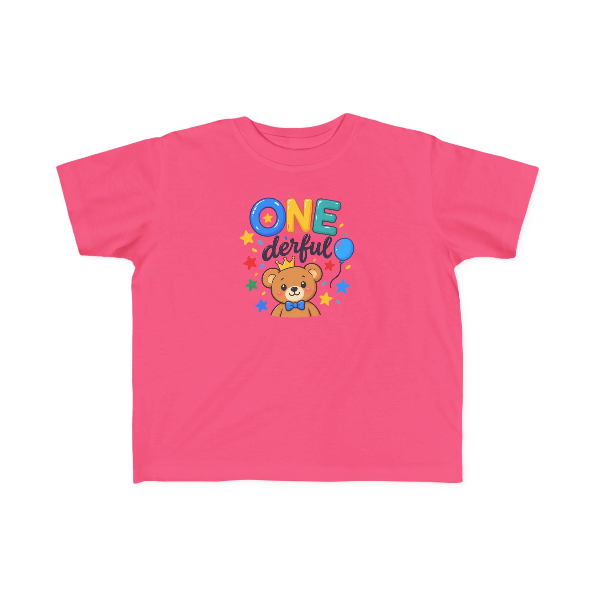 1st Birthday Toddler Shirt – ONE-derful Bear Tee | Personalized
