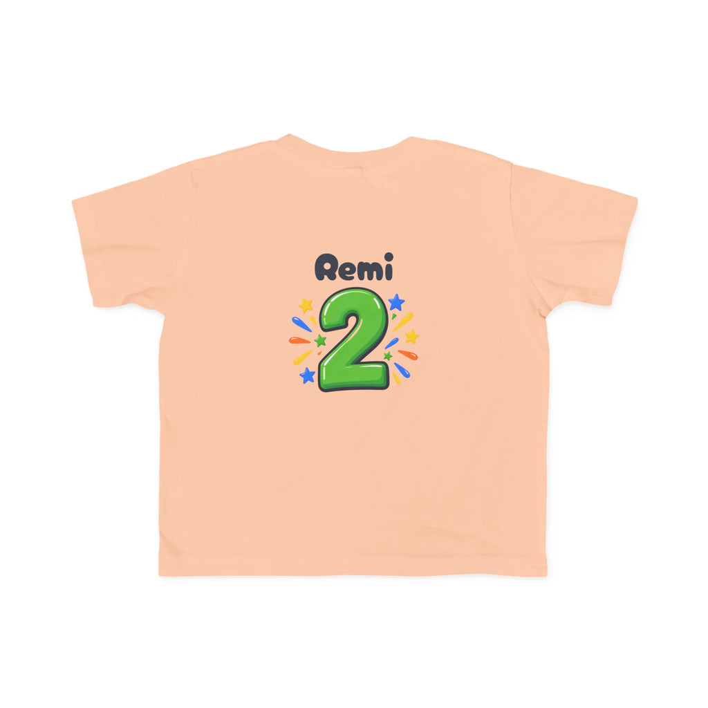 2nd Birthday Toddler Shirt – TWO LEGIT Dino Tee | Personalized