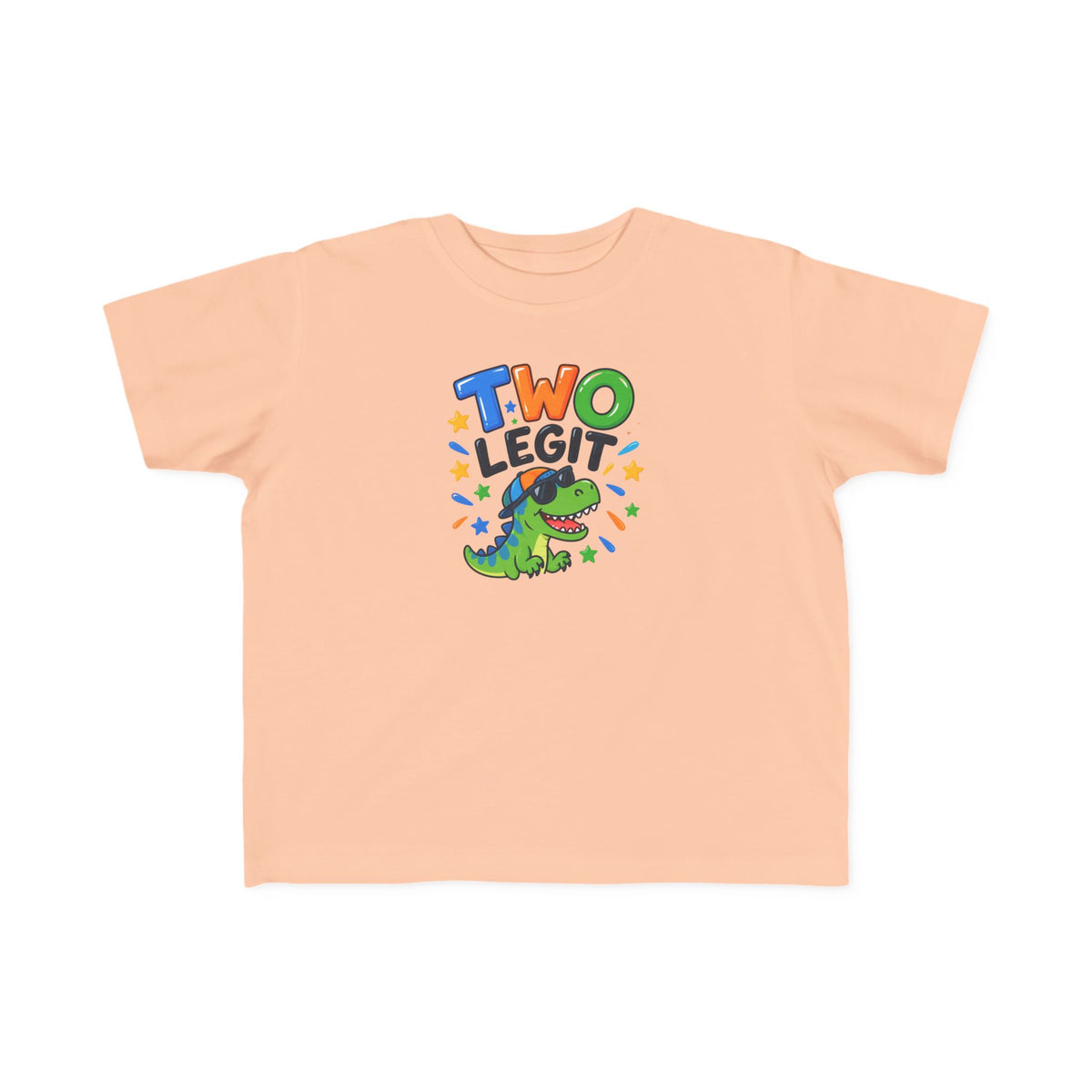 2nd Birthday Toddler Shirt – TWO LEGIT Dino Tee | Personalized
