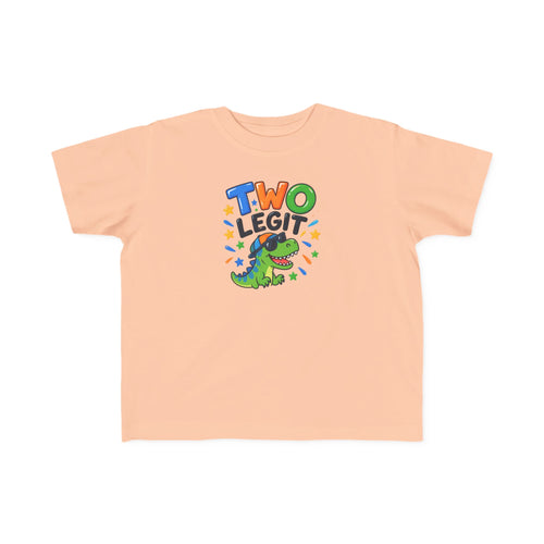 2nd Birthday Toddler Shirt – TWO LEGIT Dino Tee | Personalized