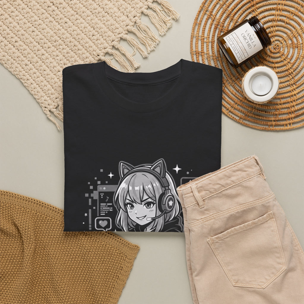 Gamer Girl Tee — 'Gamer Girl Leveling Up' Cute Anime Controller T‑Shirt