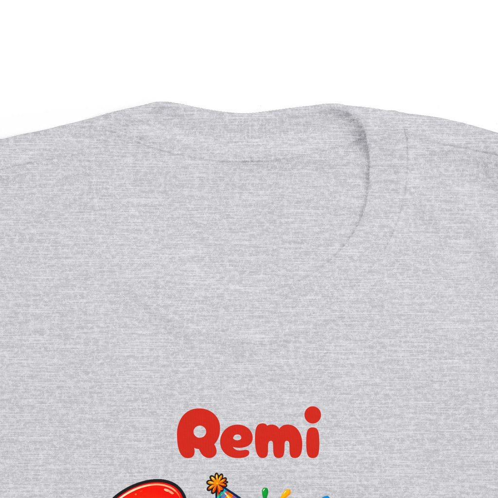 3rd Birthday Toddler Shirt – Remi 3 Rex Dinosaur Tee | Personalized