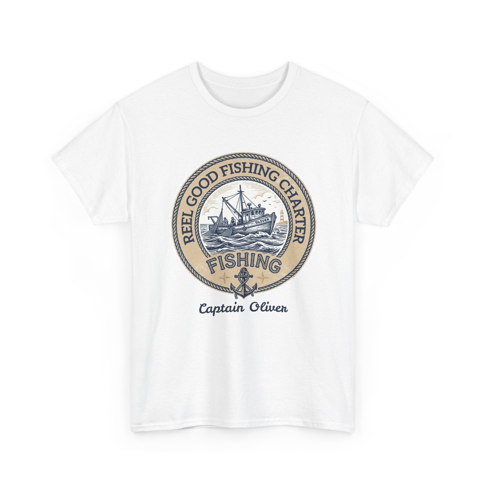 Personalized REEL GOOD Fishing Charter T-Shirt – Custom Boat Name & Captain Name Tee | Custom Fishing Gift for Anglers