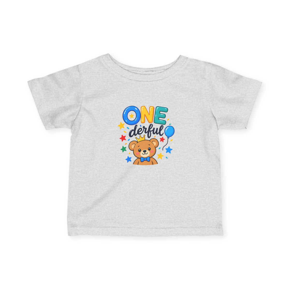1st Birthday Infant Shirt – ONE-derful Bear Tee | Custom Name