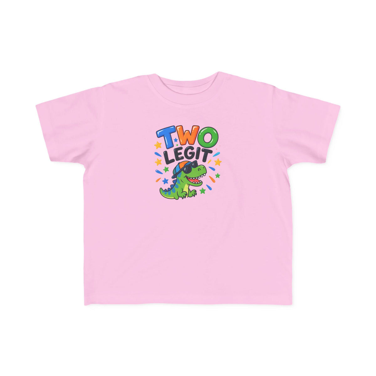 2nd Birthday Toddler Shirt – TWO LEGIT Dino Tee | Personalized